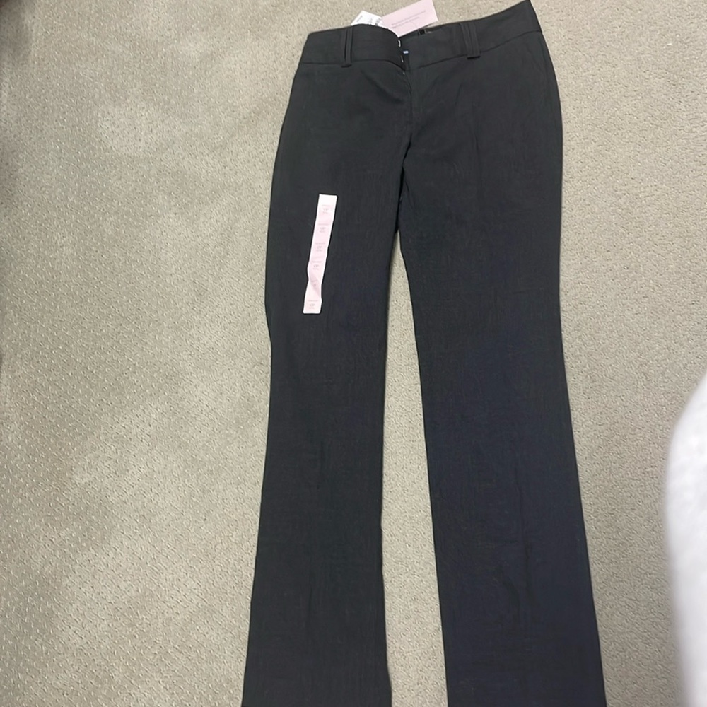 Grey straight leg banana republic trousers
